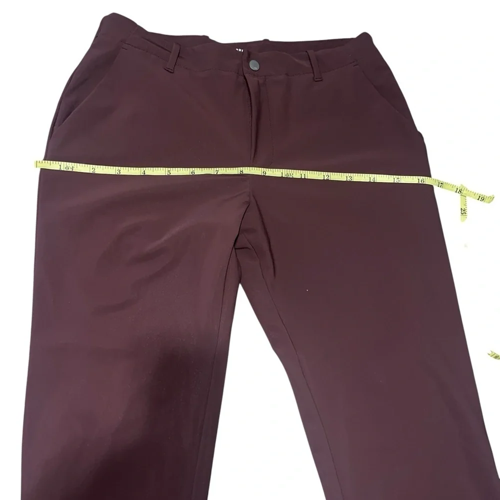 SPOKE Techwear Lite Urban Utility, Performance Pants, Waist 35 Maroon Red